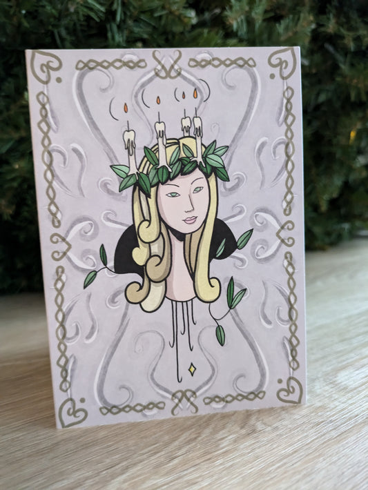 Yule:  Santa Lucia (card)